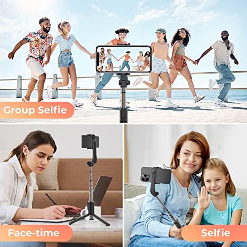 Sensyne 3 in 1 Selfie Stick, 40" Extendable Phone Tripod with Wireless Remote, Lightweight, Portable for Selfies, Video Recording, Live Stream, YouTube, TikTok, Compatible with All Cell Phones - Image 2