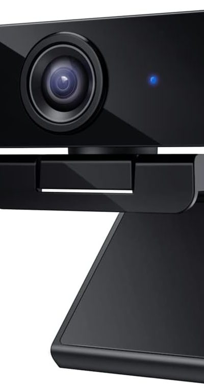 Webcam with Microphone, WENKIA Full HD 1080P USB Desktop Web Computer Camera with Dual Stereo Microphones, Streaming Webcam for Video Conferencing & Chatting, Compatible with Windows, Mac, PC & Laptop